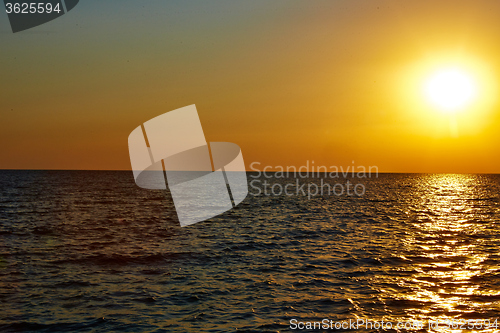 Image of Scenic view of beautiful sunset