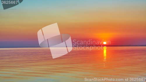 Image of Scenic view of beautiful sunset