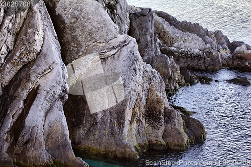 Image of rocks and reefs of the Novaya Zemlya archipelago 