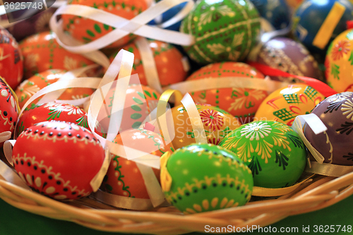 Image of easter eggs background