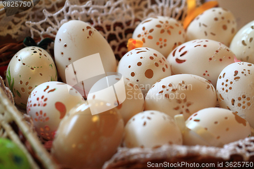 Image of easter eggs background