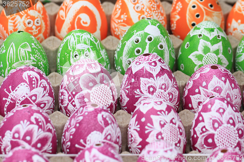 Image of easter eggs background