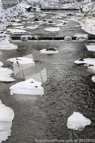 Image of cold river in the winter