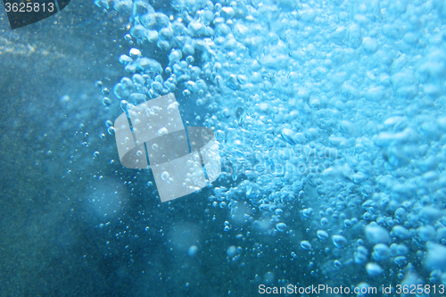 Image of blue water bubble and oxygen texture