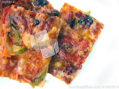 Image of bulgarian pizza isolated