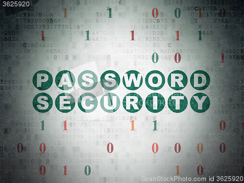 Image of Security concept: Password Security on Digital Paper background