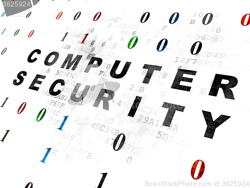 Image of Safety concept: Computer Security on Digital background