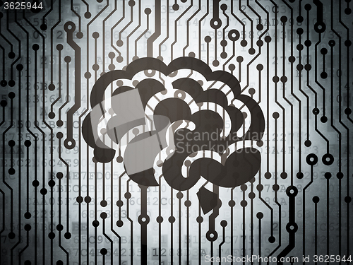 Image of Healthcare concept: circuit board with Brain
