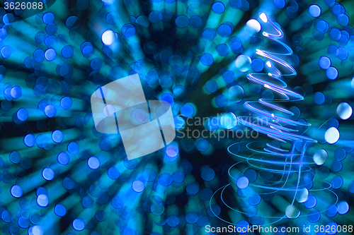 Image of christmas tree from lights