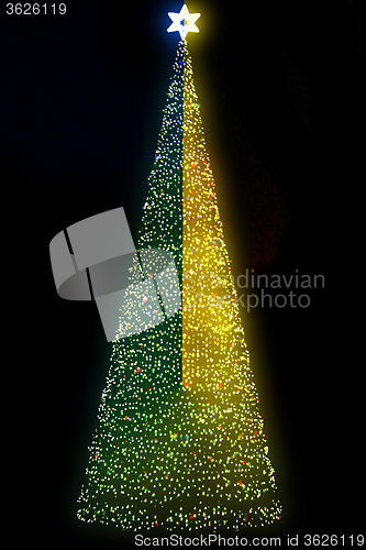 Image of christmas tree in Ostrava