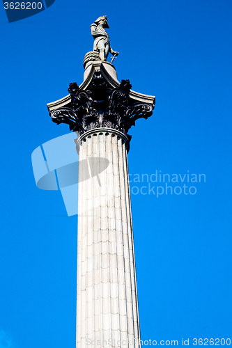 Image of column in london england   and sky
