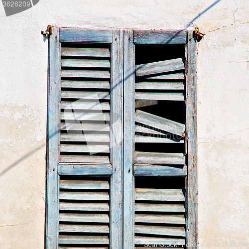 Image of in europe italy milan old architecture and venetian blind wall