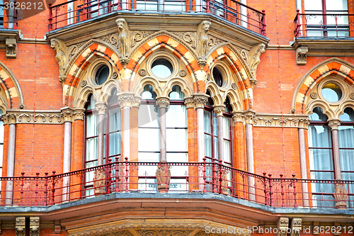 Image of old wall architecture in  and brick exterior    