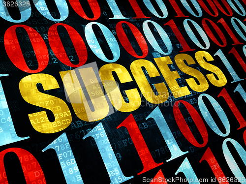 Image of Business concept: Success on Digital background