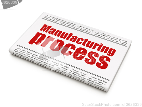 Image of Industry concept: newspaper headline Manufacturing Process