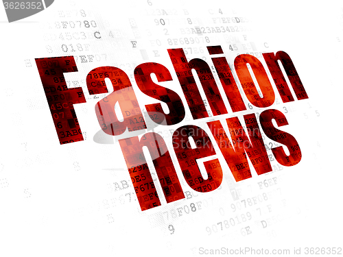 Image of News concept: Fashion News on Digital background