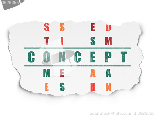 Image of Advertising concept: Concept in Crossword Puzzle