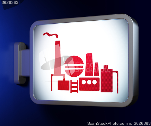 Image of Business concept: Oil And Gas Indusry on billboard background