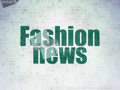 Image of News concept: Fashion News on Digital Paper background