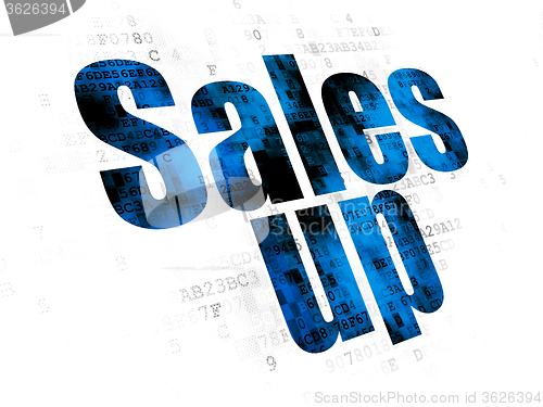 Image of Marketing concept: Sales Up on Digital background