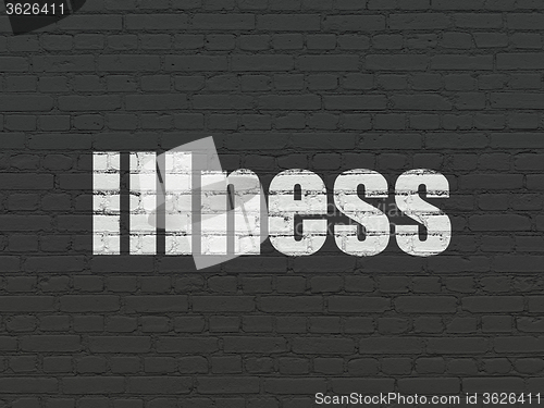 Image of Health concept: Illness on wall background