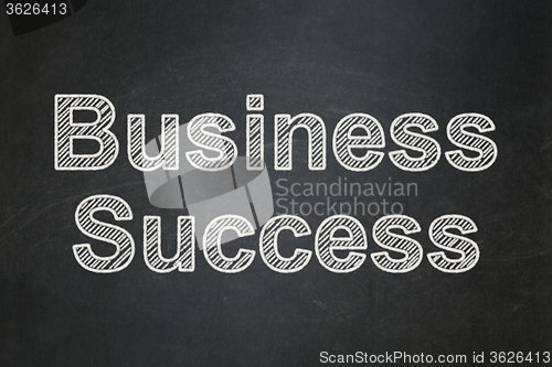 Image of Business concept: Business Success on chalkboard background