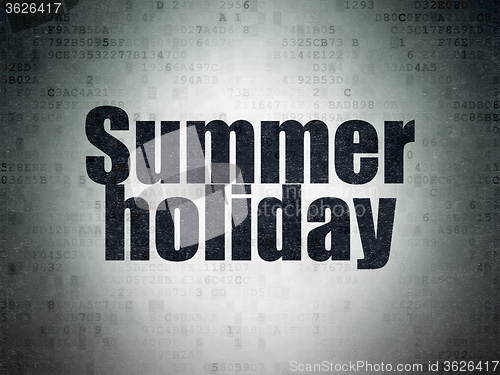 Image of Travel concept: Summer Holiday on Digital Paper background