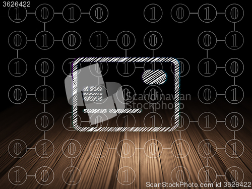 Image of Business concept: Credit Card in grunge dark room