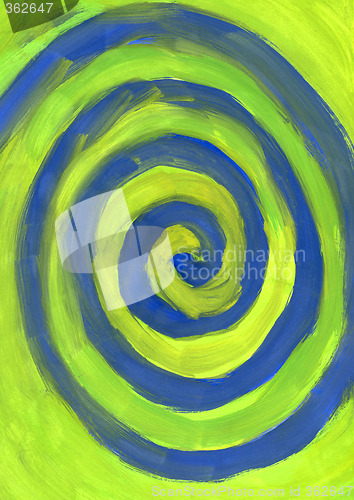 Image of blue spiral
