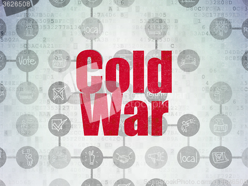 Image of Politics concept: Cold War on Digital Paper background