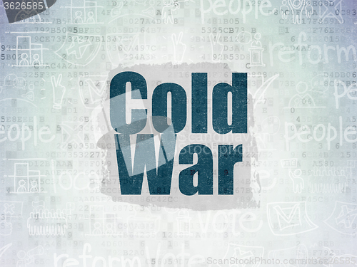 Image of Politics concept: Cold War on Digital Paper background