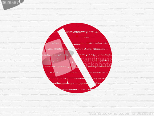 Image of Healthcare concept: Pill on wall background