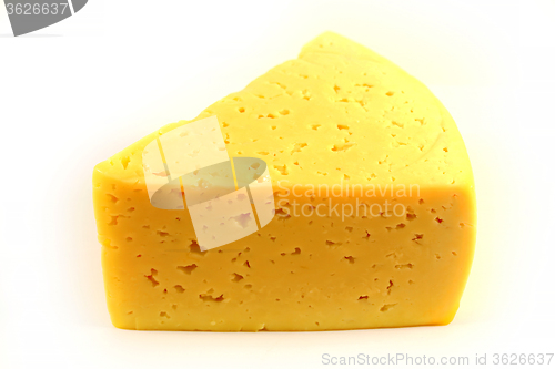 Image of Yellow cheese photographed 