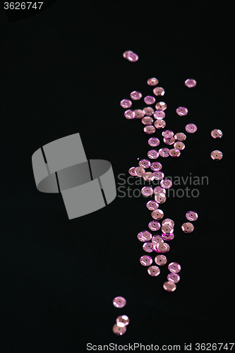 Image of Pink sequins, copy-space image