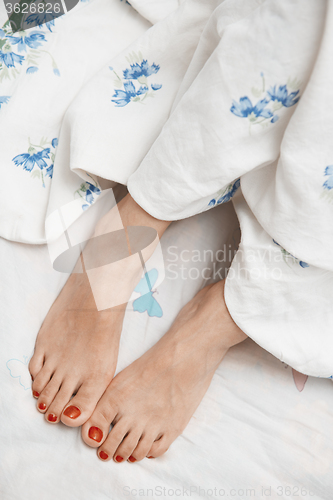 Image of Feet of woman