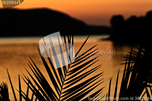 Image of Sunset in Greece  Peloponese 