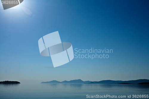 Image of Morning mist  Peloponese in Greece 