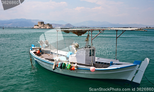 Image of Fishing boats in the  Peloponese in Greece