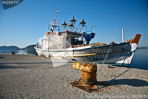 Image of Fishing boats in the  Peloponese in Greece