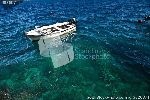 Image of Boat in  Peloponese in greece in the summer