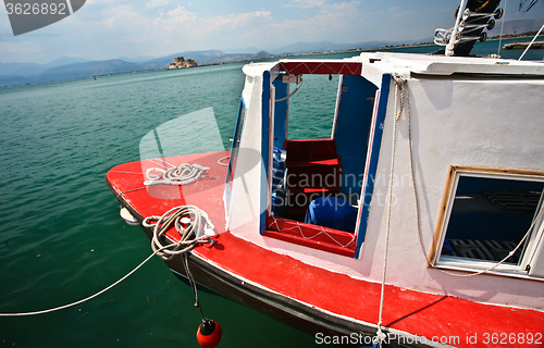 Image of Fishing boats in the  Peloponese in Greece