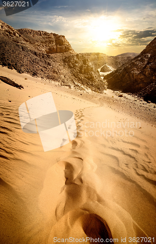 Image of Mountains and sand dunes