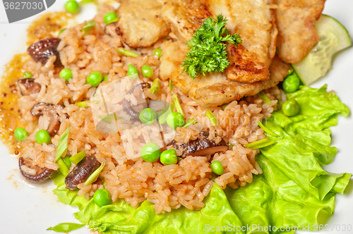 Image of Roast pork closeup