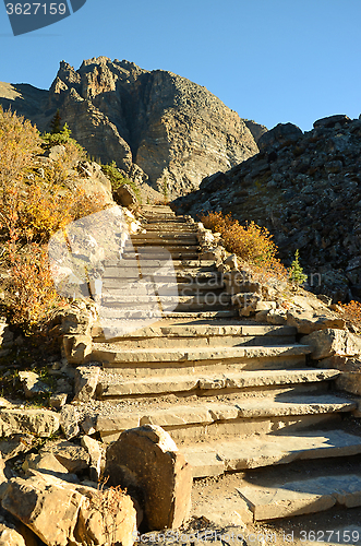 Image of Stone Stairs in the Mountains