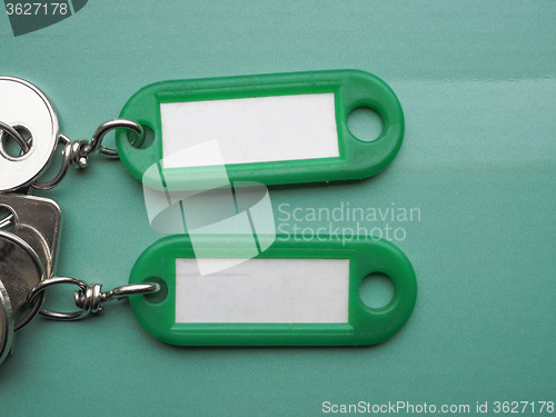 Image of Green keyring