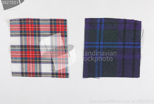 Image of Tartan fabric sample