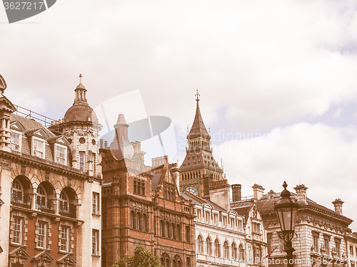 Image of Retro looking Big Ben in London