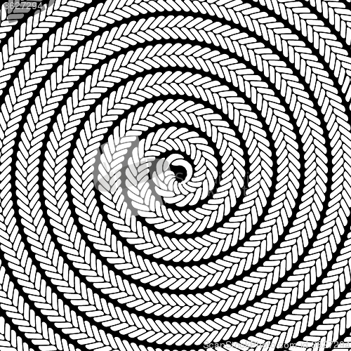 Image of Abstract White Spiral Pattern