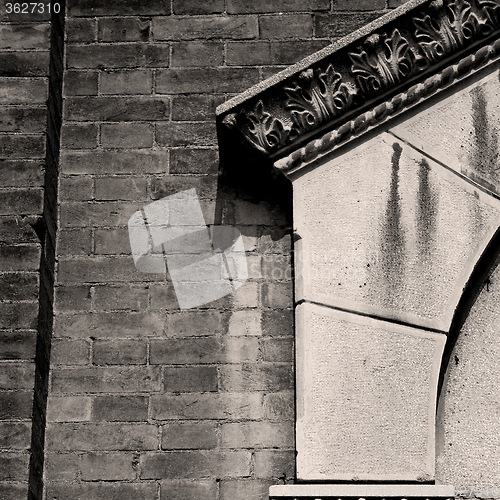 Image of abstract old column in the  country  of europe italy and marble 