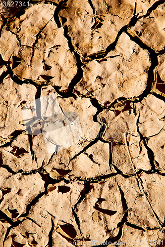 Image of cracked  in morocco africa    abstract macro